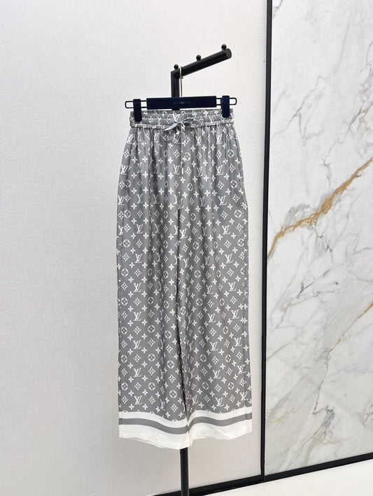 Loui* 25ss monogram silk pants