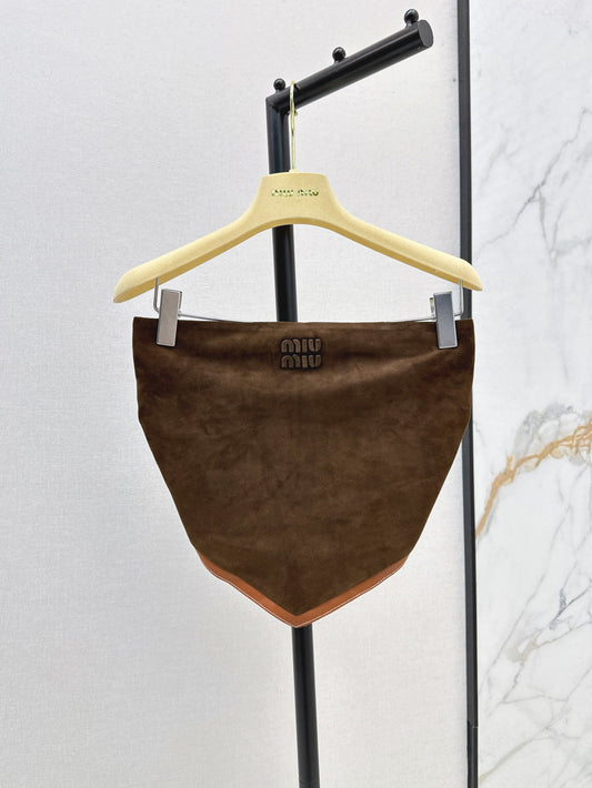 M*u 25ss suede bandana top