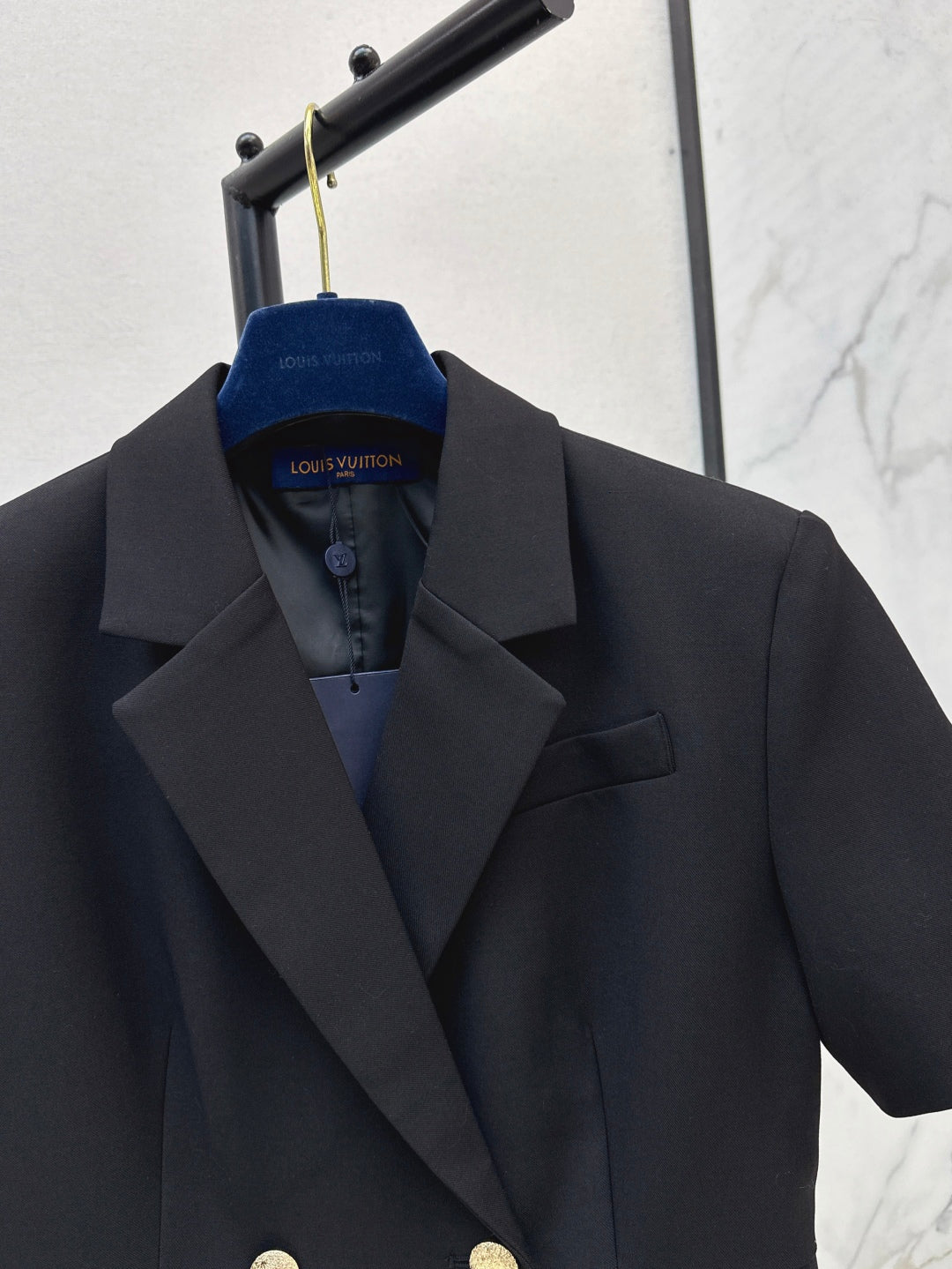 Loui* 25ss short-sleeve tailored wrap dress