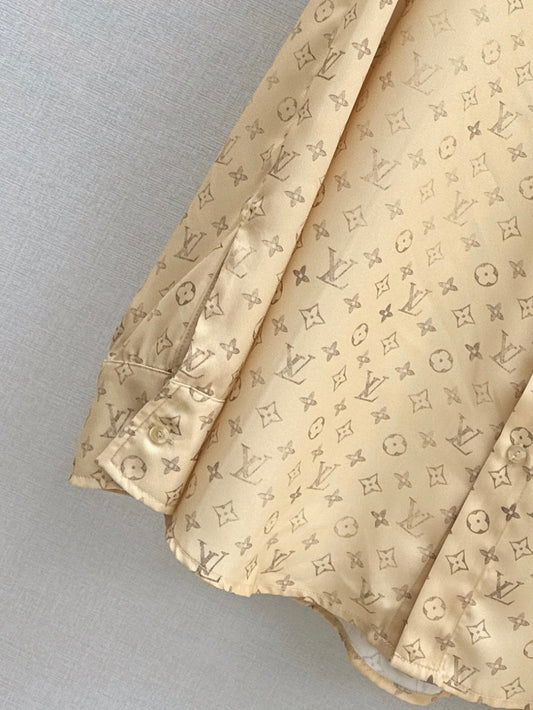 Loui* 25ss washed monogram shirt