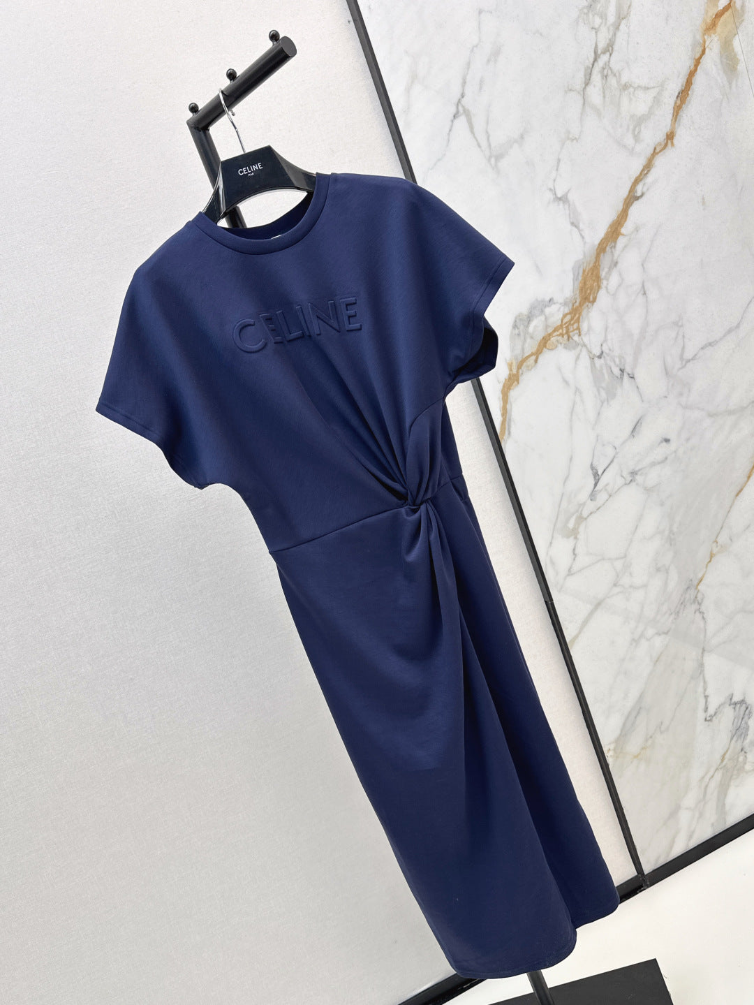 Cel* 25ss cotton pleated dress