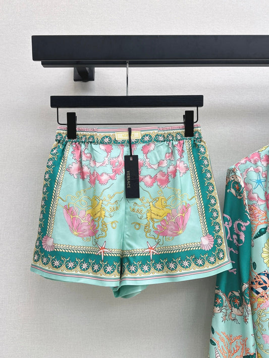 Versa* 25ss barocco silk shorts