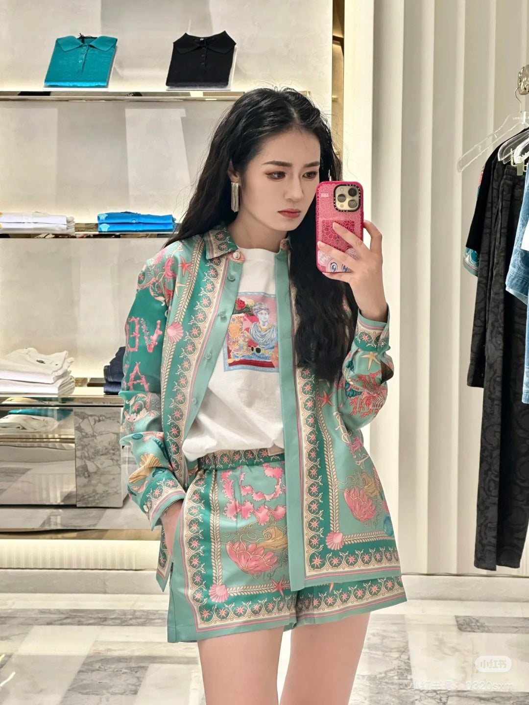 Versa* 25ss barocco silk shirt