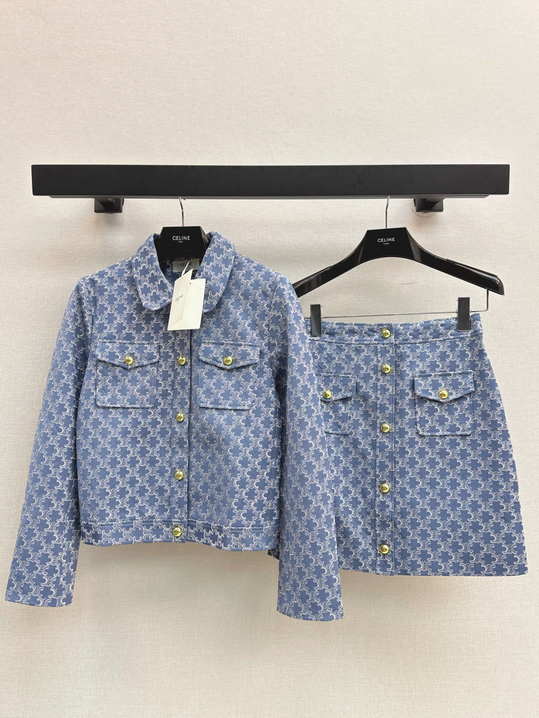 Cel* 25ss denim matching set