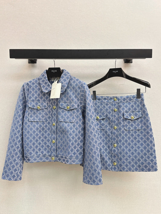 Cel* 25ss denim matching set