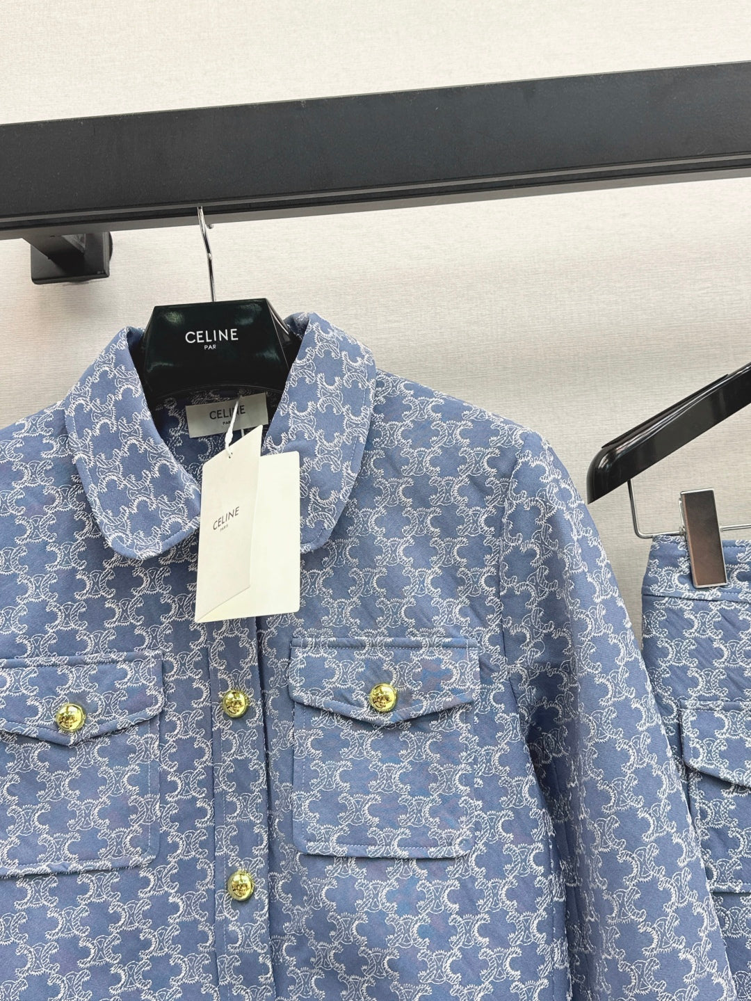 Cel* 25ss denim matching set