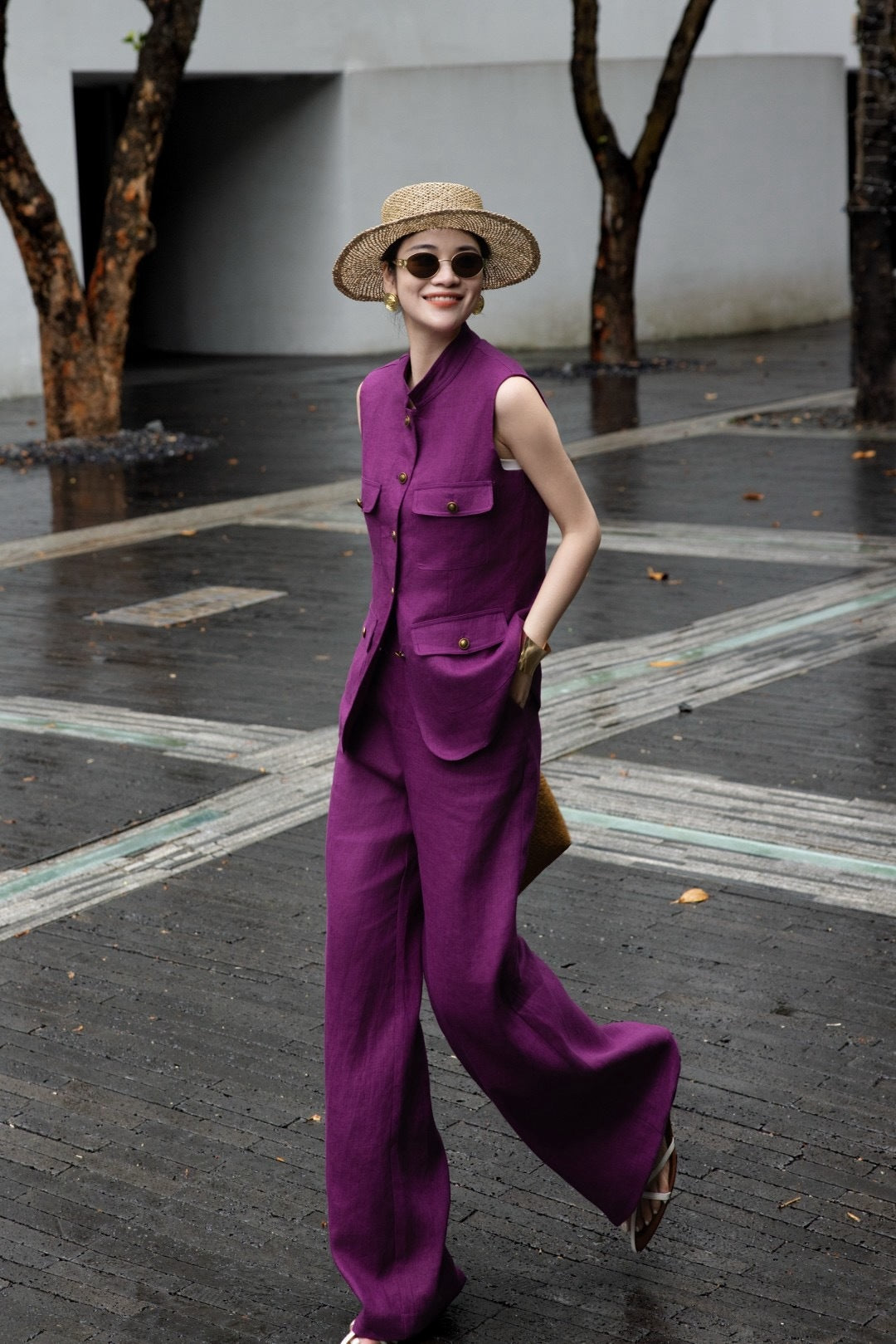 Lor*P 25ss linen matching set