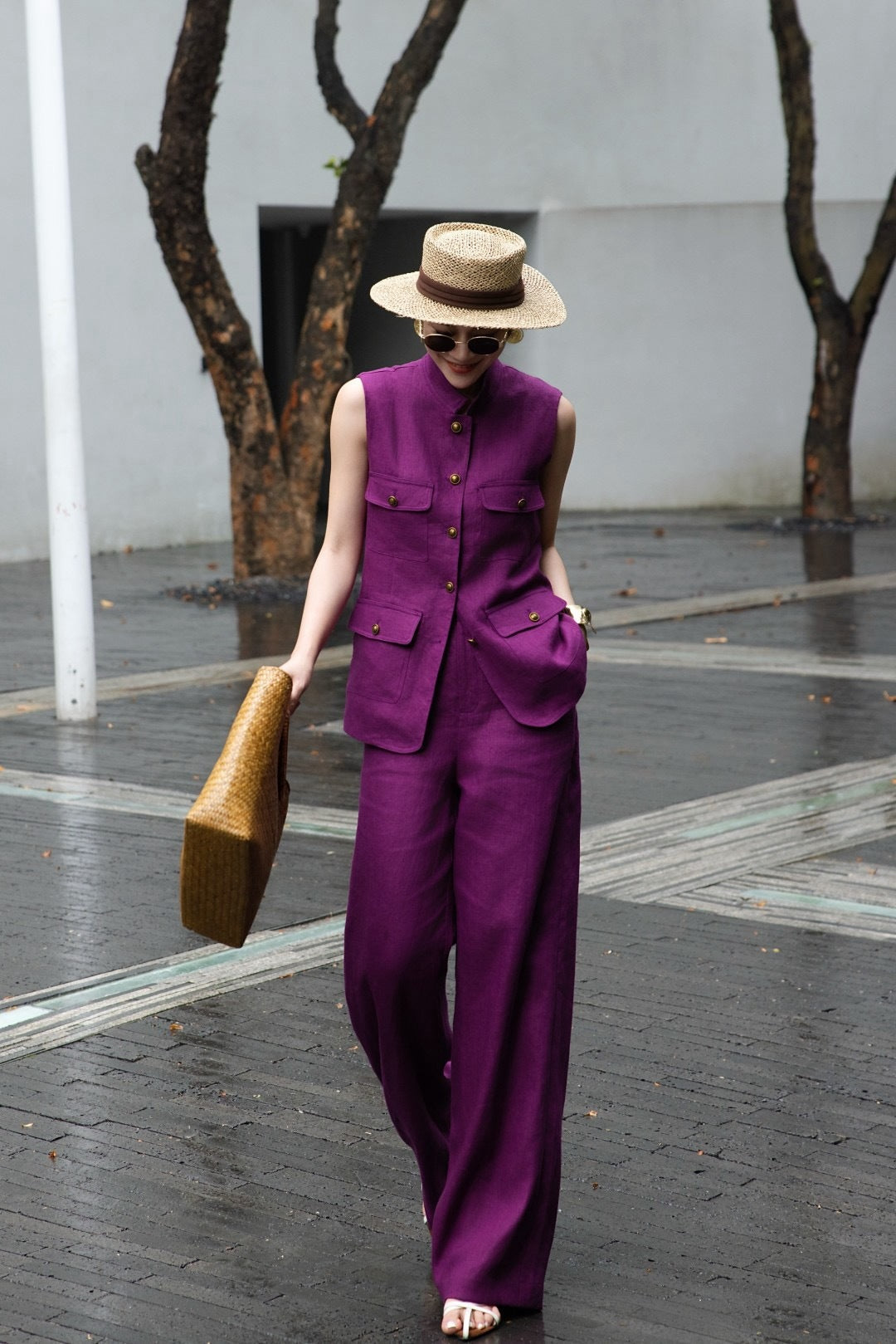 Lor*P 25ss linen matching set