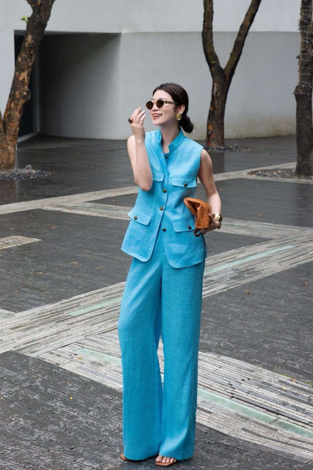 Lor*P 25ss linen matching set