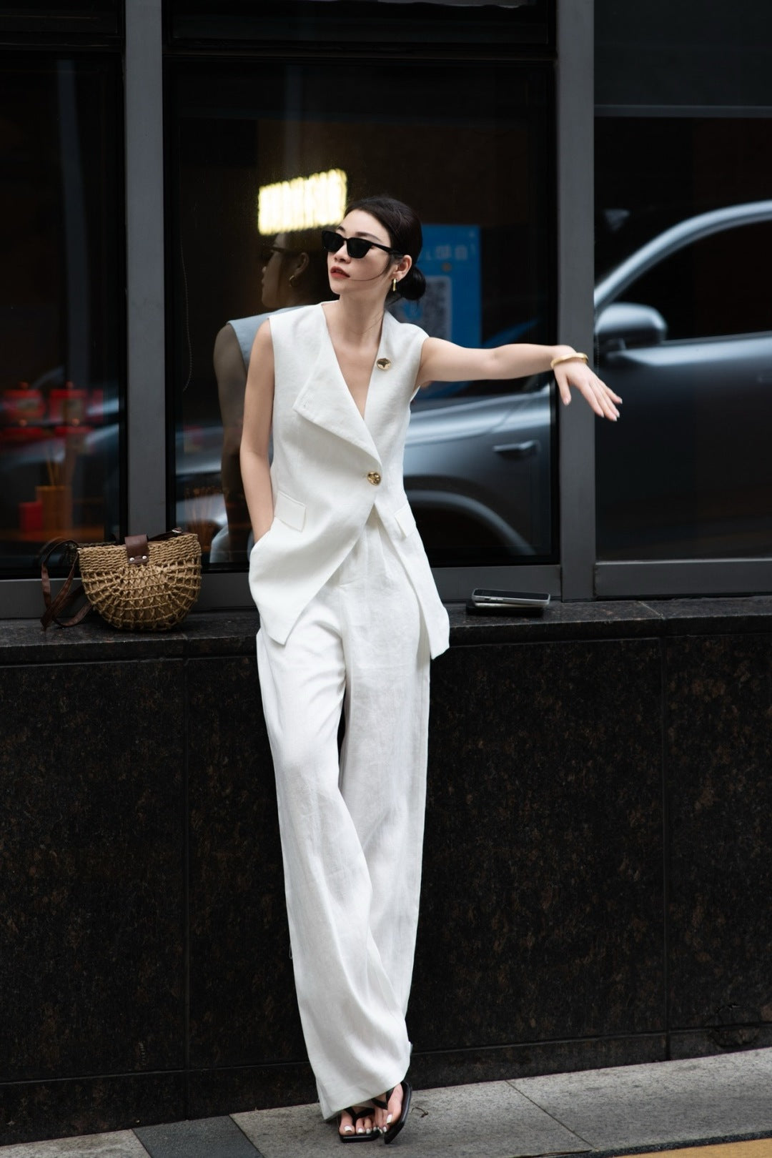 Lor*P 25ss linen matching set