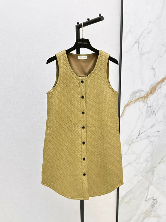 Bott*V 25ss weave leather gilet