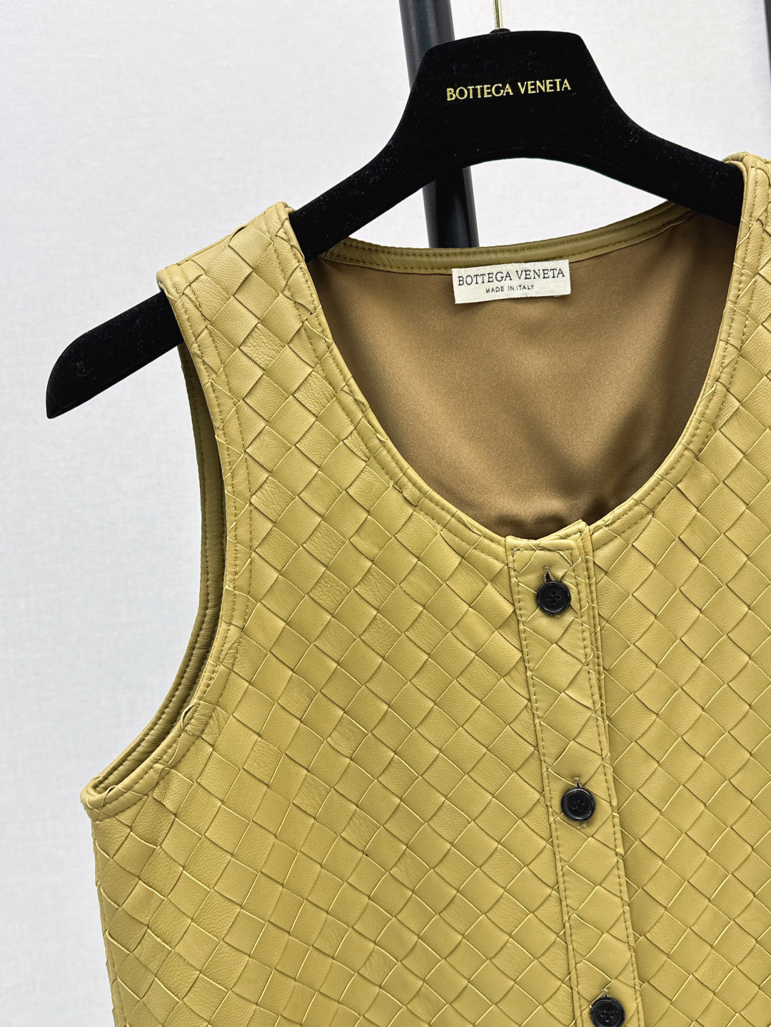 Bott*V 25ss weave leather gilet