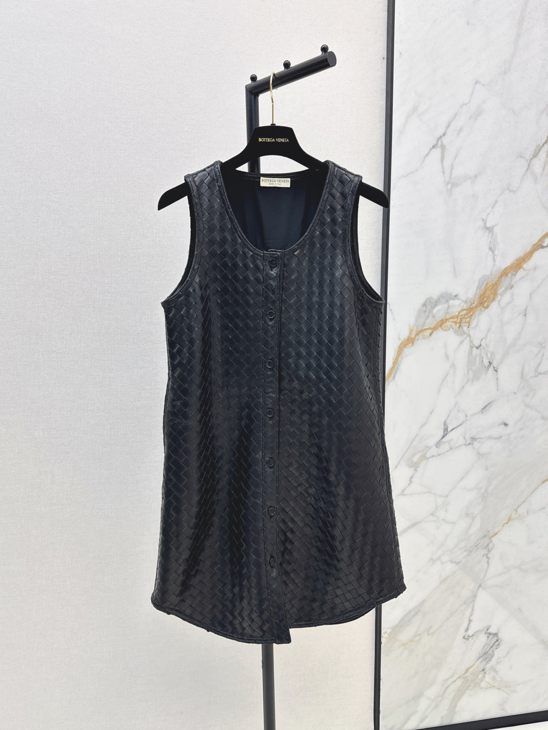 Bott*V 25ss weave leather gilet