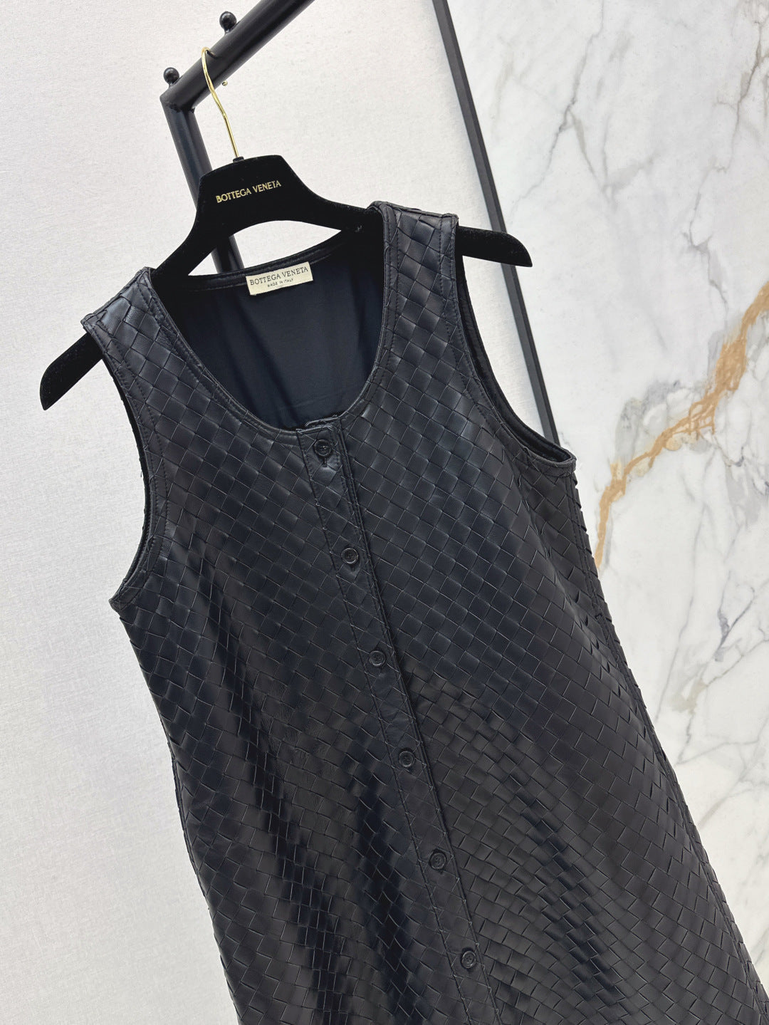 Bott*V 25ss weave leather gilet