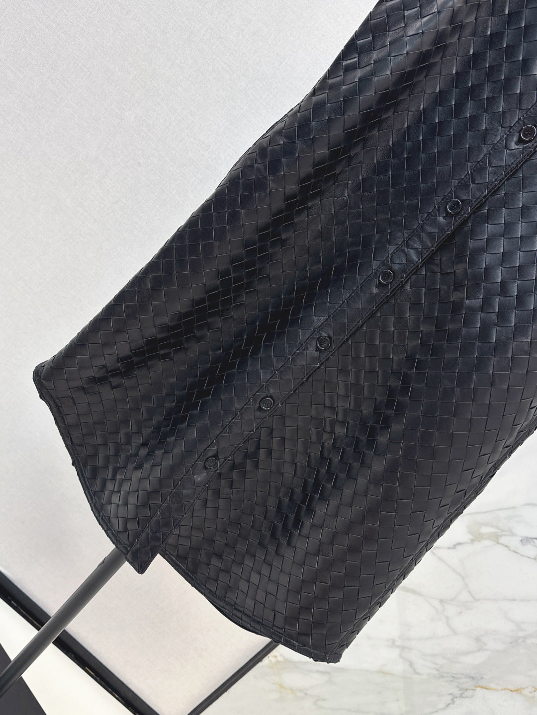 Bott*V 25ss weave leather gilet