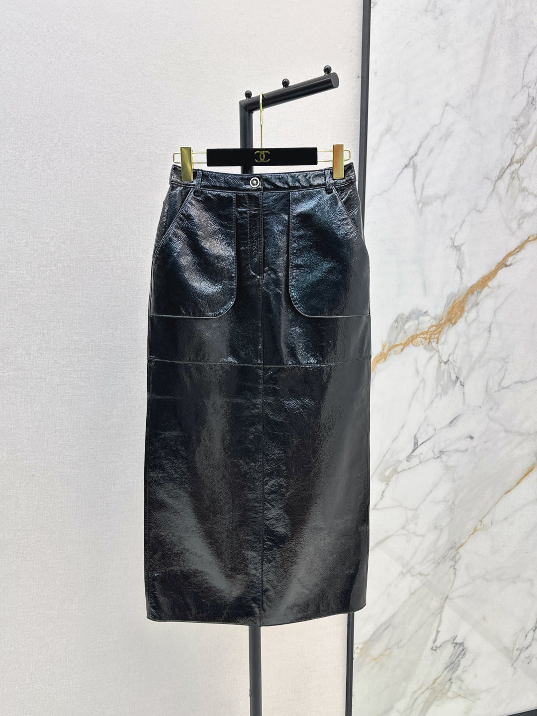C*nel 25ss lambskin skirt