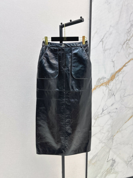 C*nel 25ss lambskin skirt