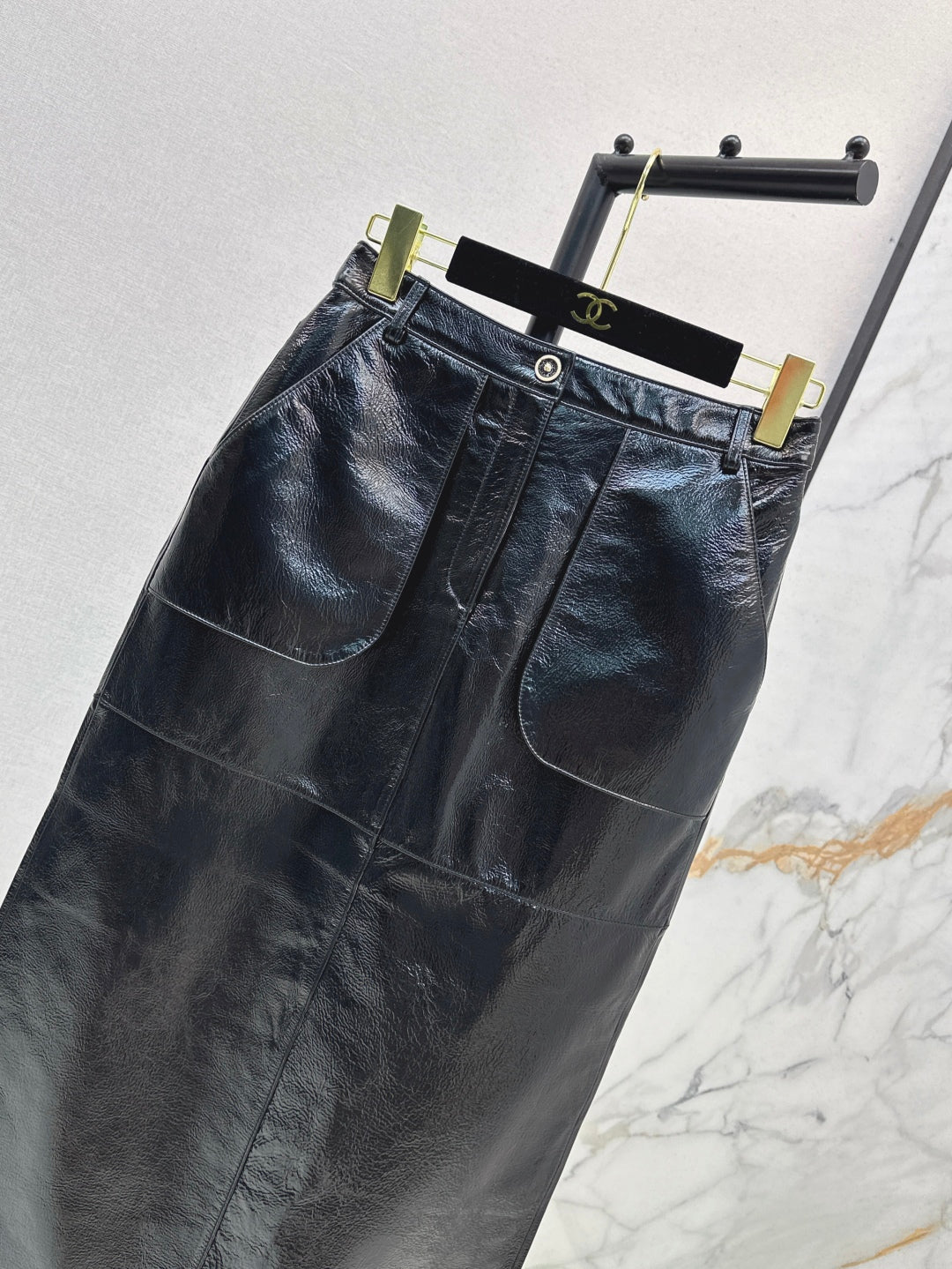 C*nel 25ss lambskin skirt