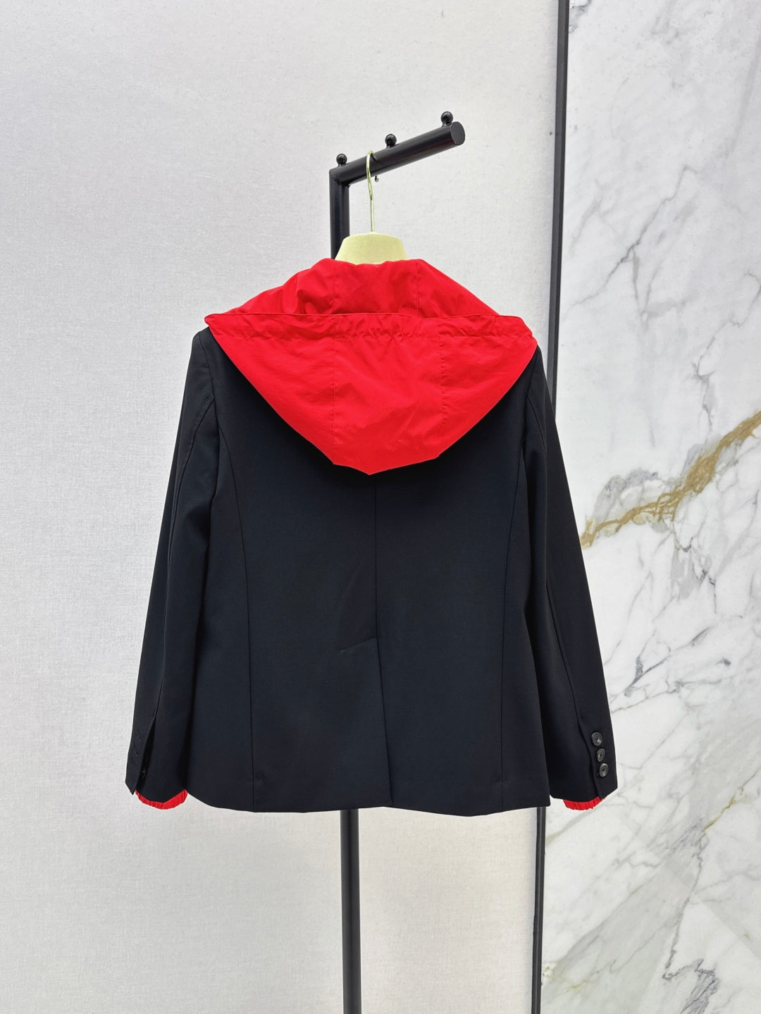 M*u 25ss mohair hooded blazer jacket