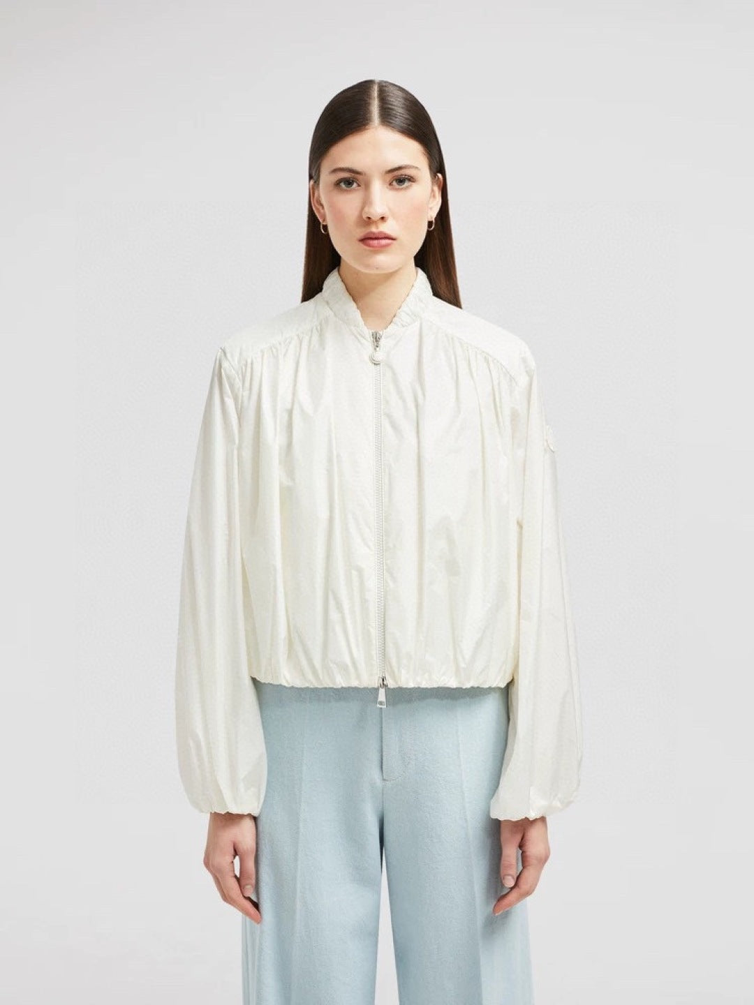 Monc* 25ss pleated details bomber jacket