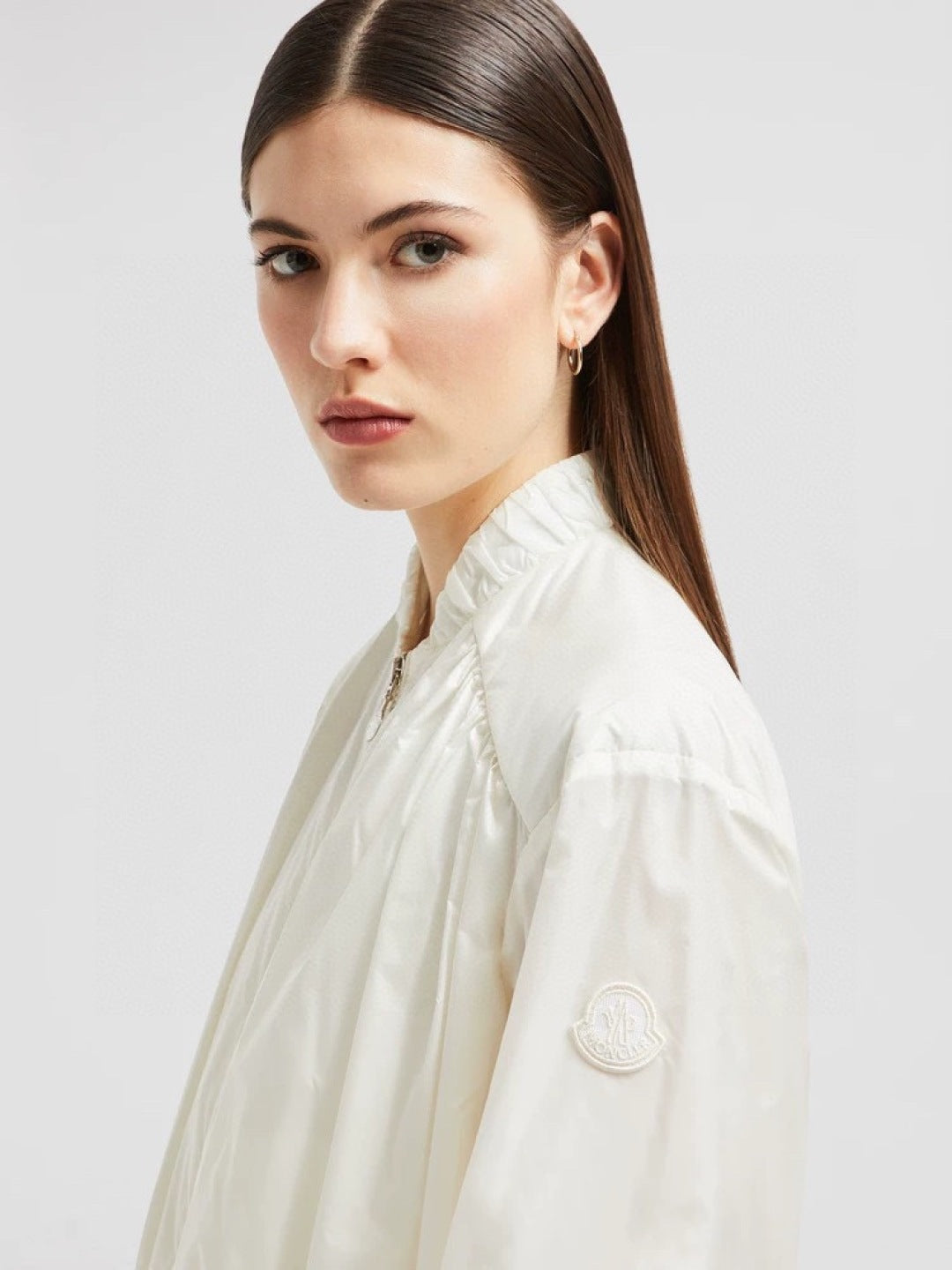 Monc* 25ss pleated details bomber jacket