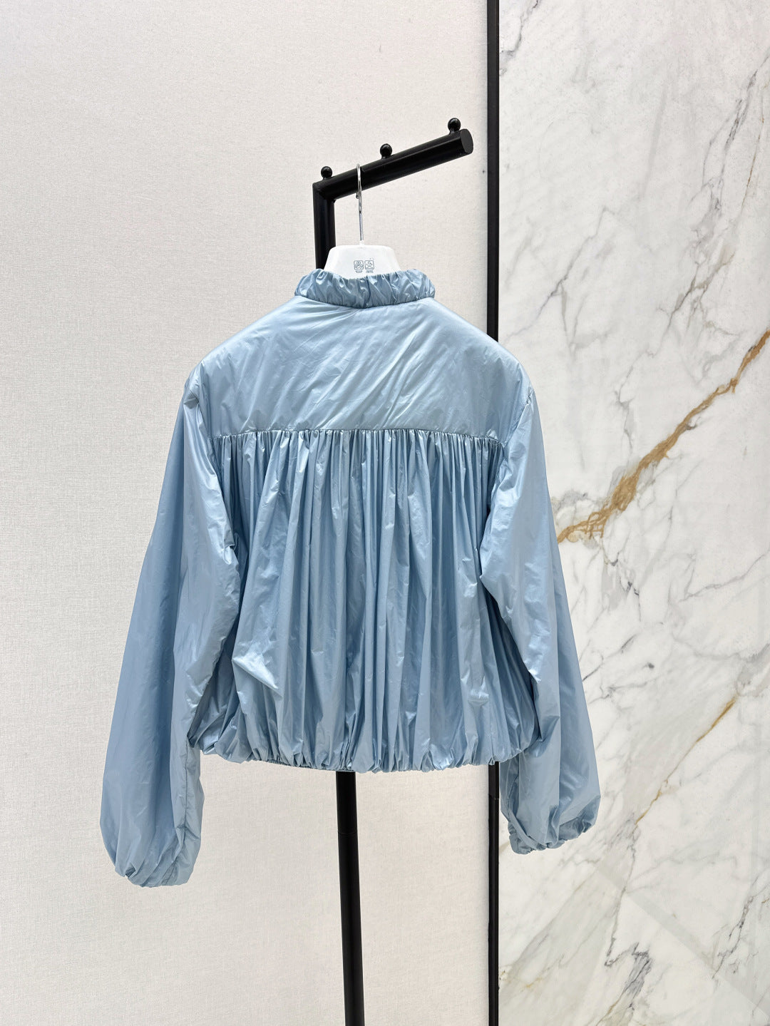 Monc* 25ss pleated details bomber jacket