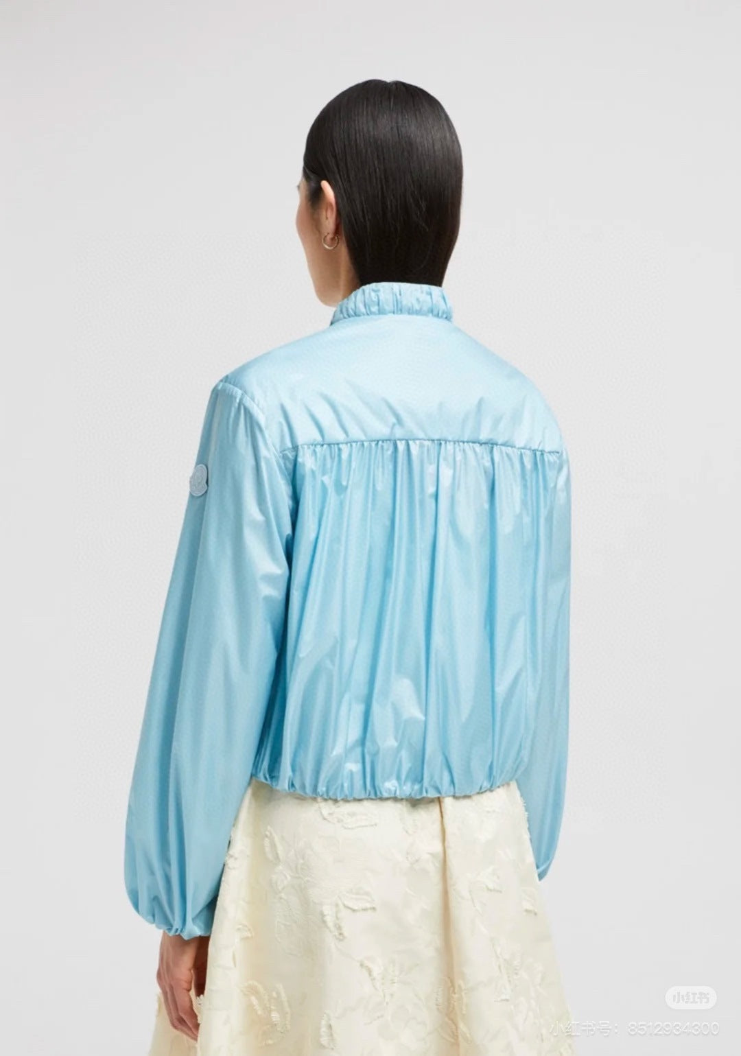 Monc* 25ss pleated details bomber jacket