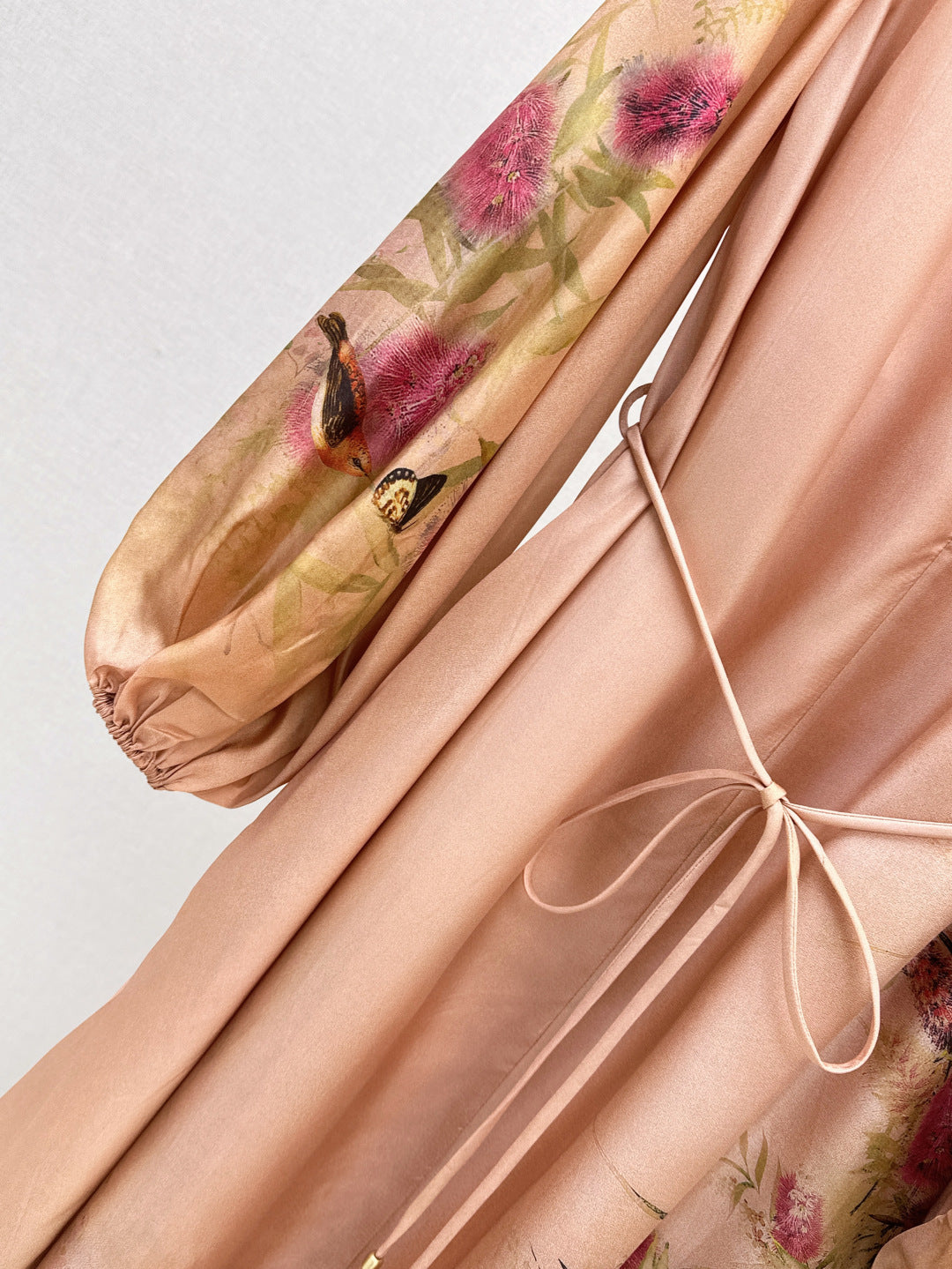 Zim* 25ss print silk long dress