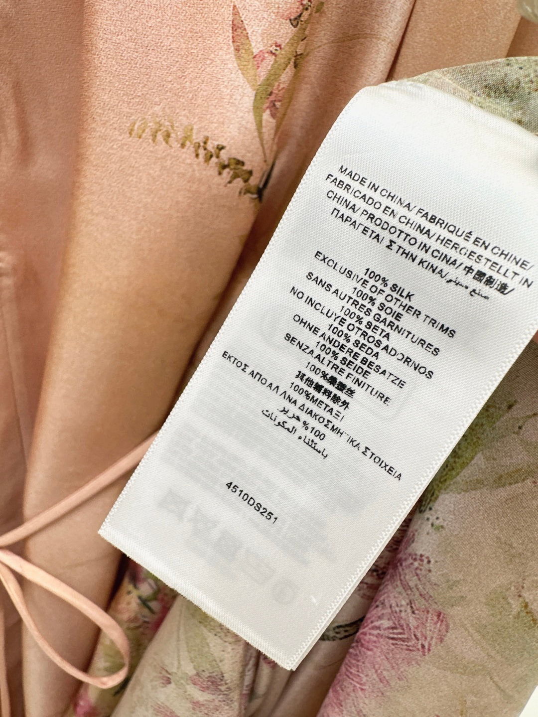 Zim* 25ss print silk long dress