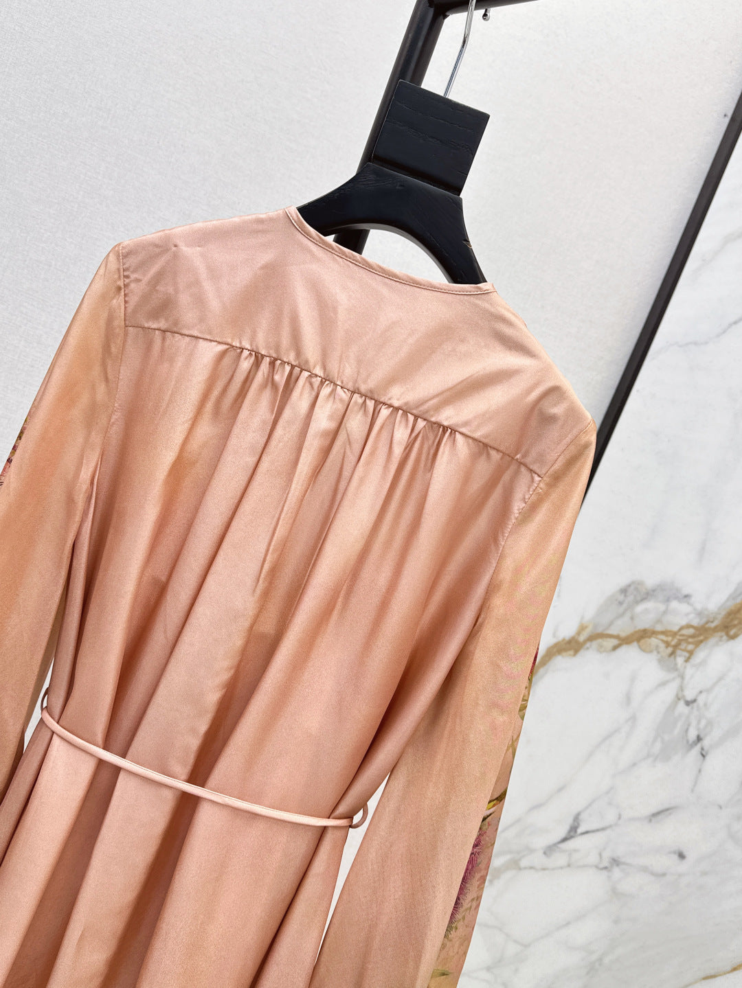 Zim* 25ss print silk long dress