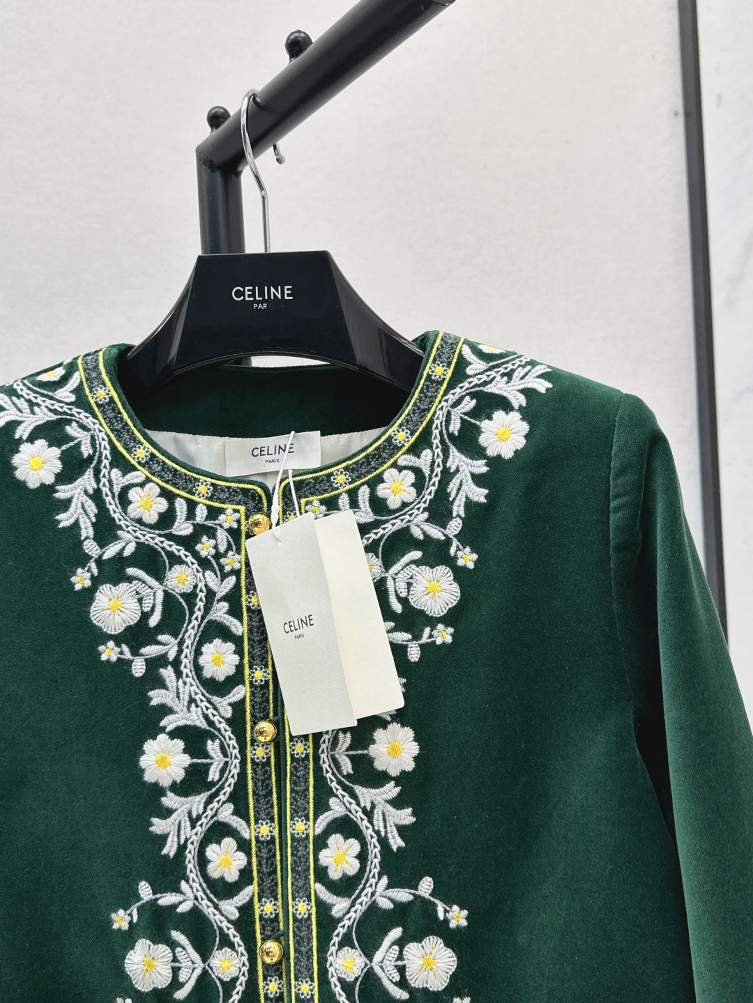 Cel* 25ss velvet embroidered chelsea jacket