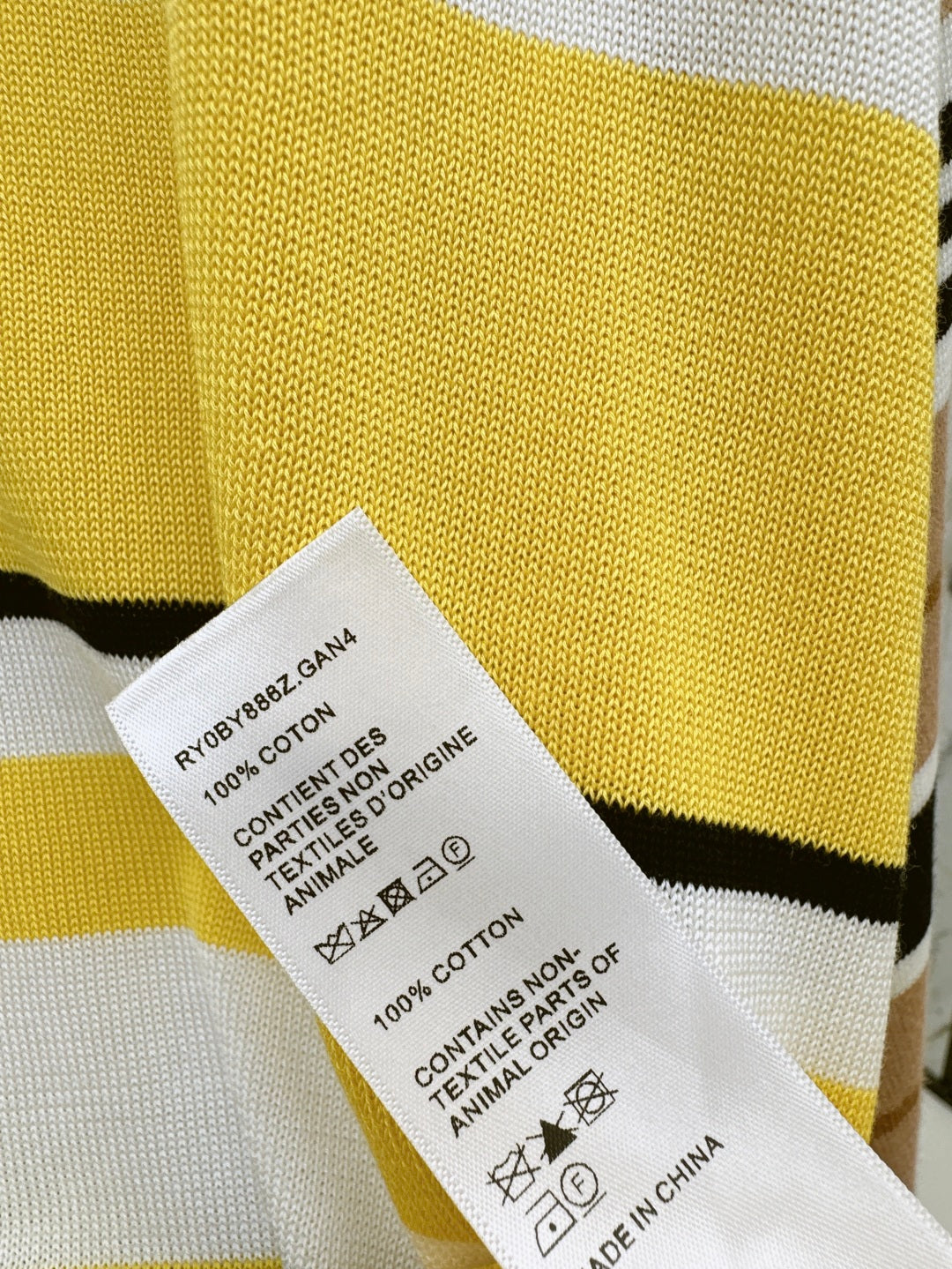 Cel* 25ss striped knit poloshirt