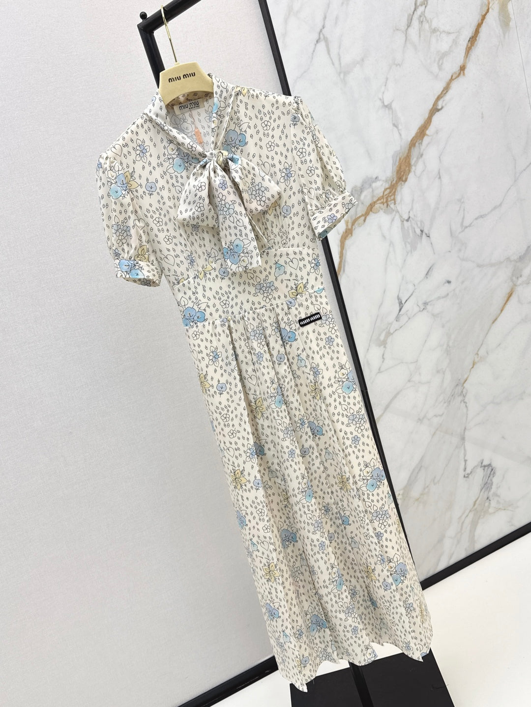 M*u 25ss floral print tied dress