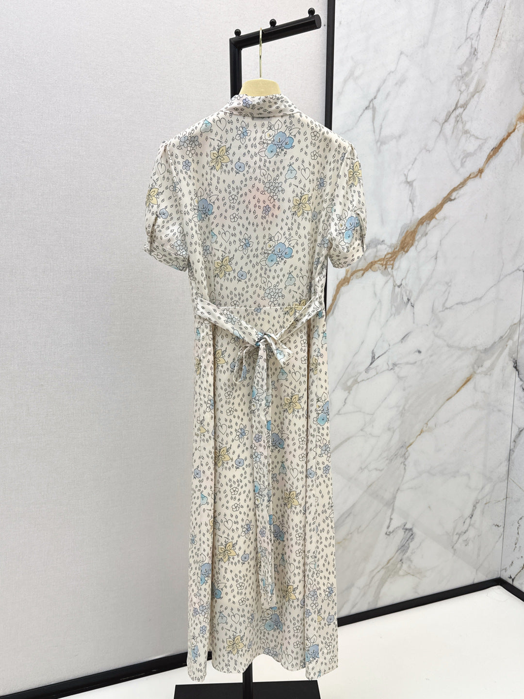 M*u 25ss floral print tied dress