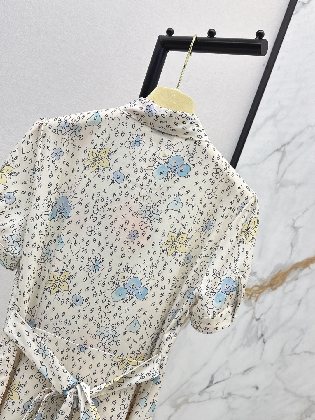 M*u 25ss floral print tied dress