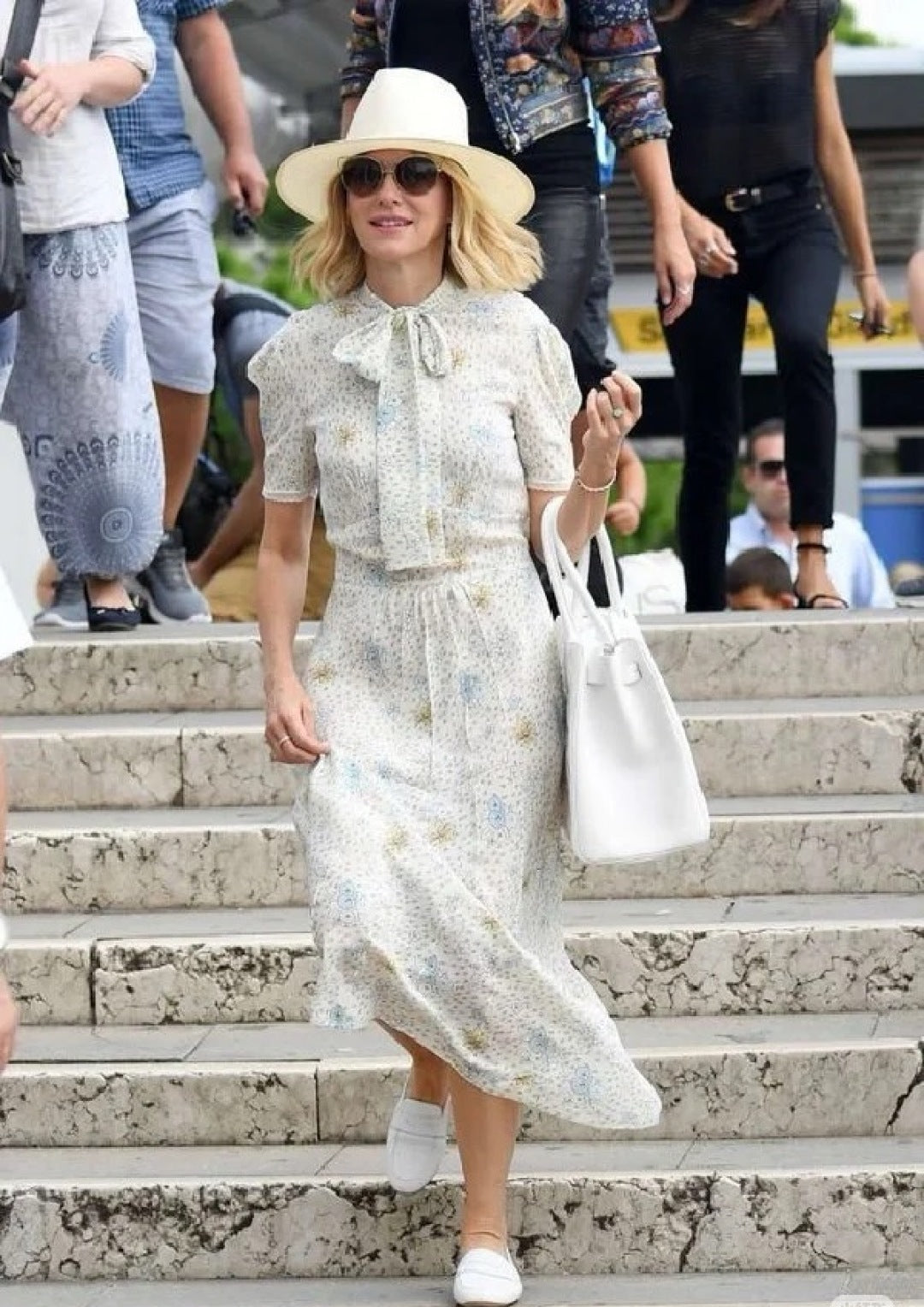 M*u 25ss floral print tied dress