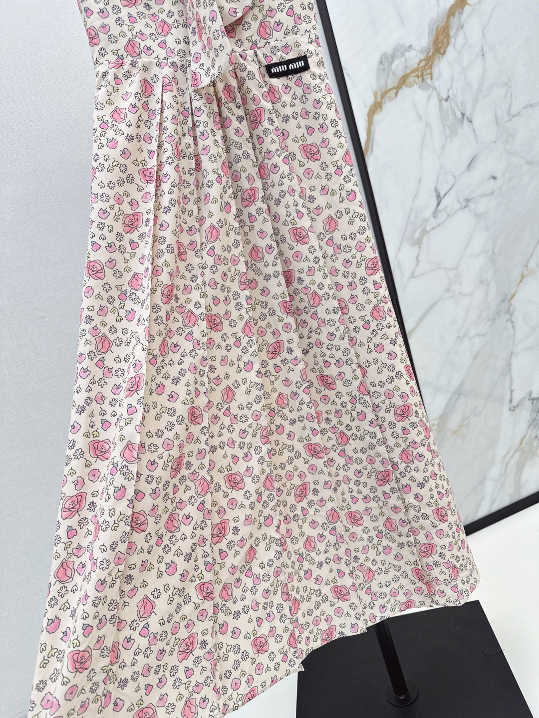 M*u 25ss floral print tied dress