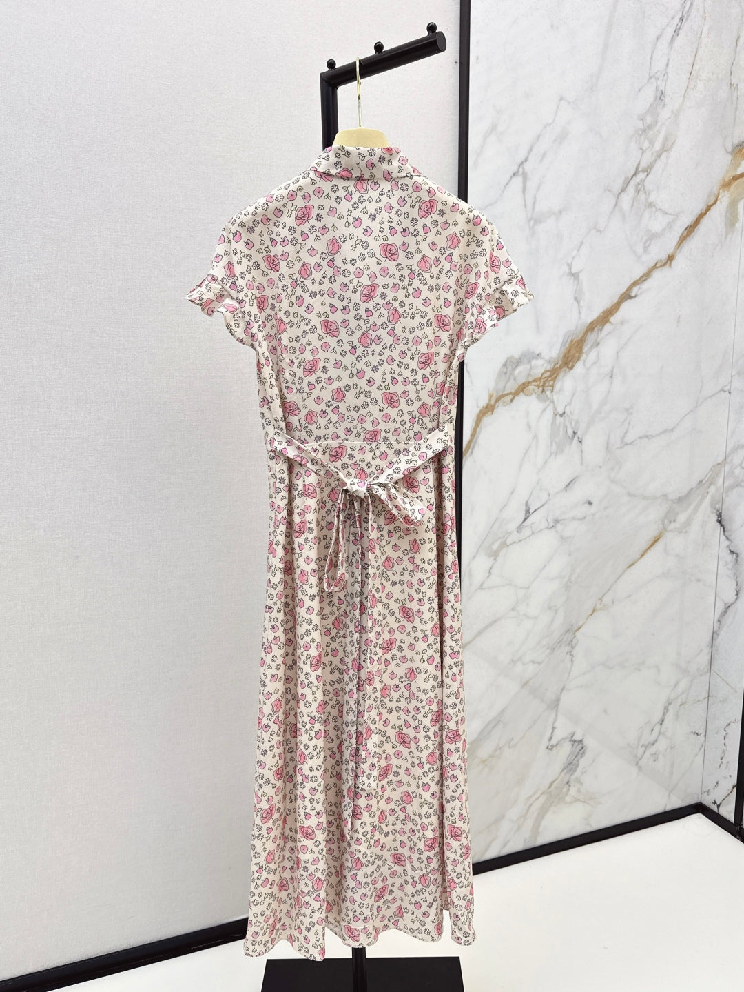 M*u 25ss floral print tied dress