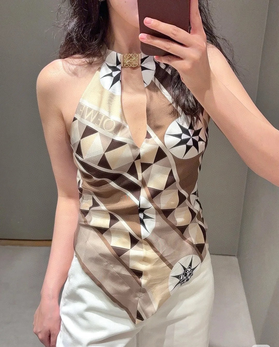 Loe* 25ss halterneck top