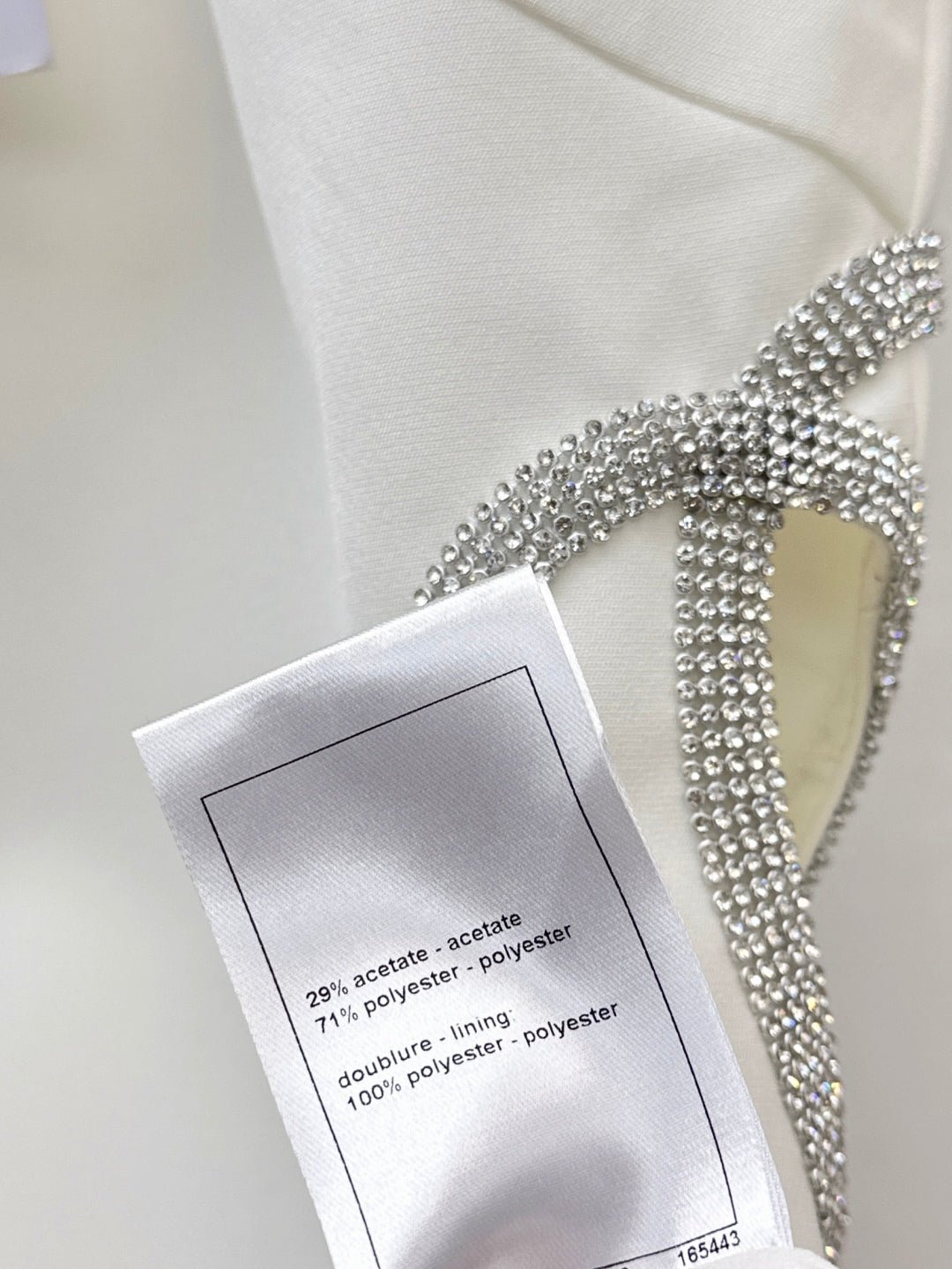 C*nel 25ss rhinestone hollow waist dress