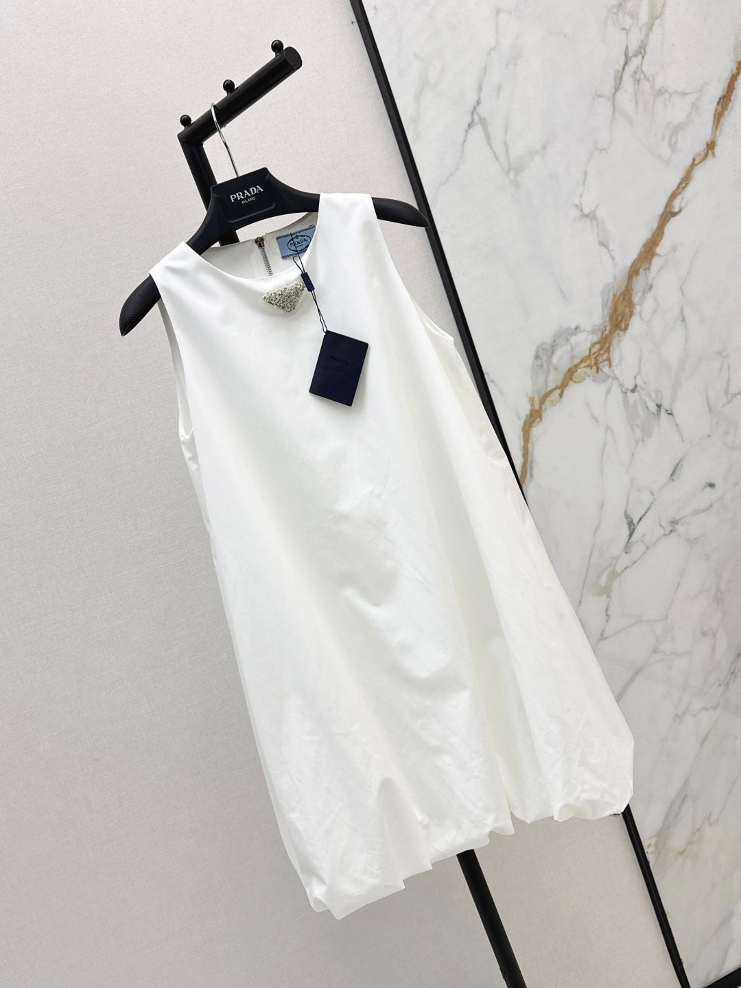 Pra* 25ss re-nylon balloon dress