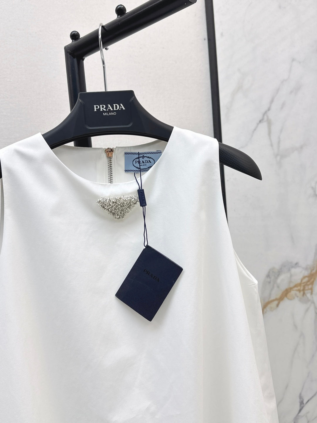 Pra* 25ss re-nylon balloon dress