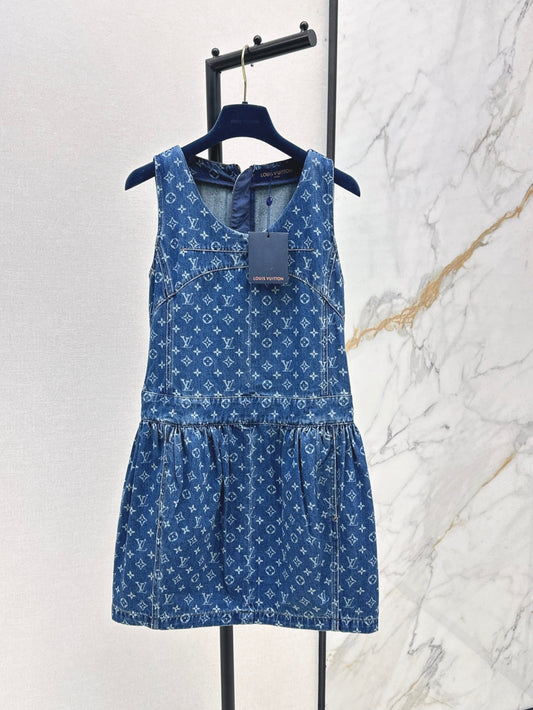 Loui* 25ss monogram denim dress