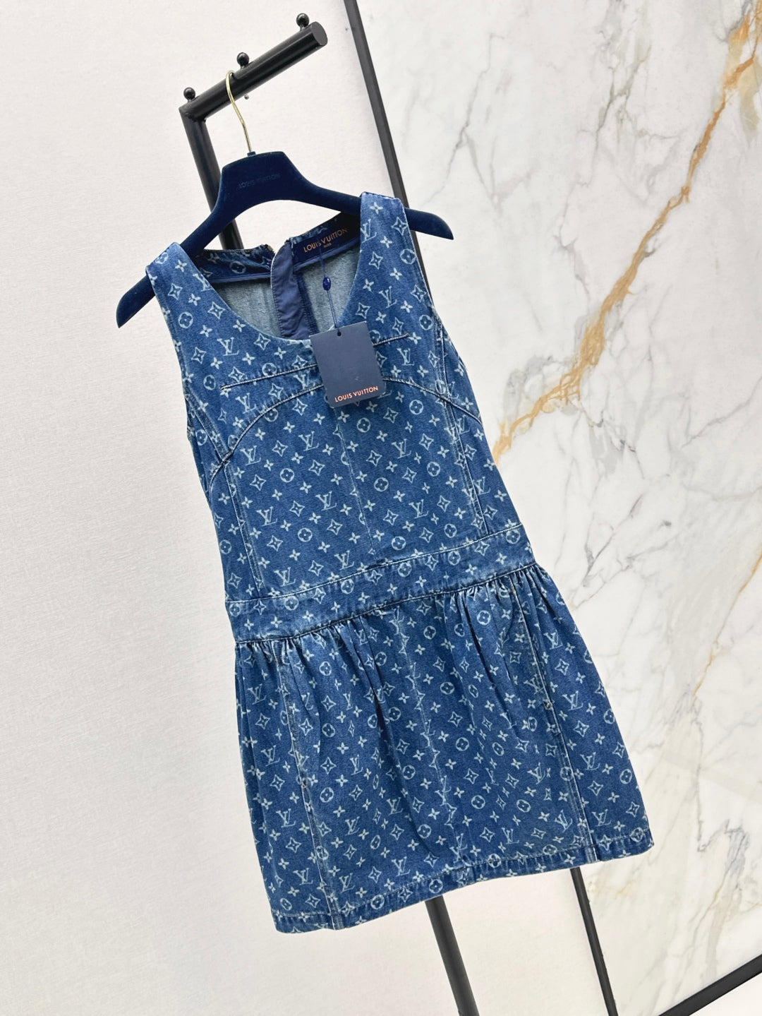 Loui* 25ss monogram denim dress