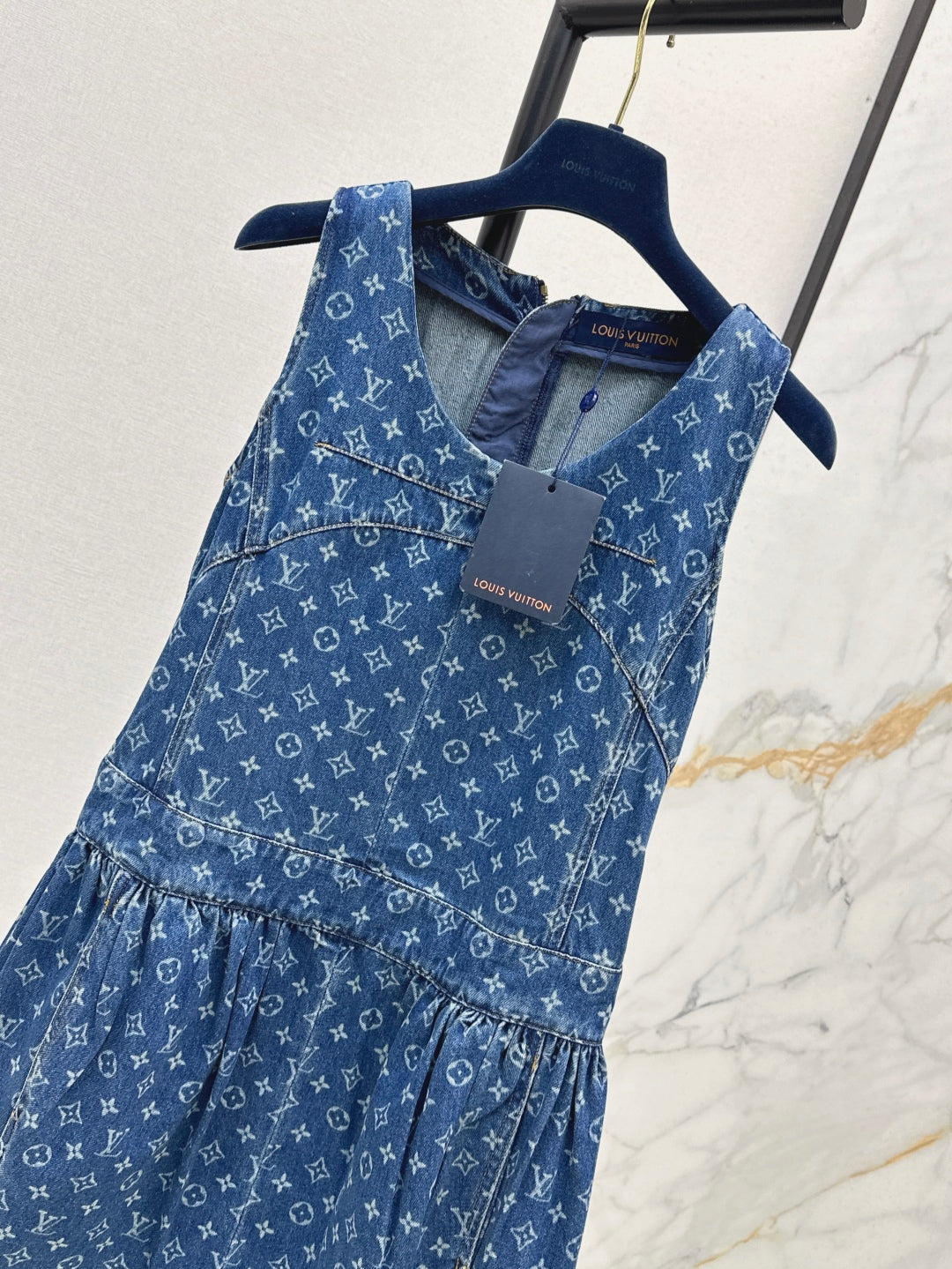Loui* 25ss monogram denim dress