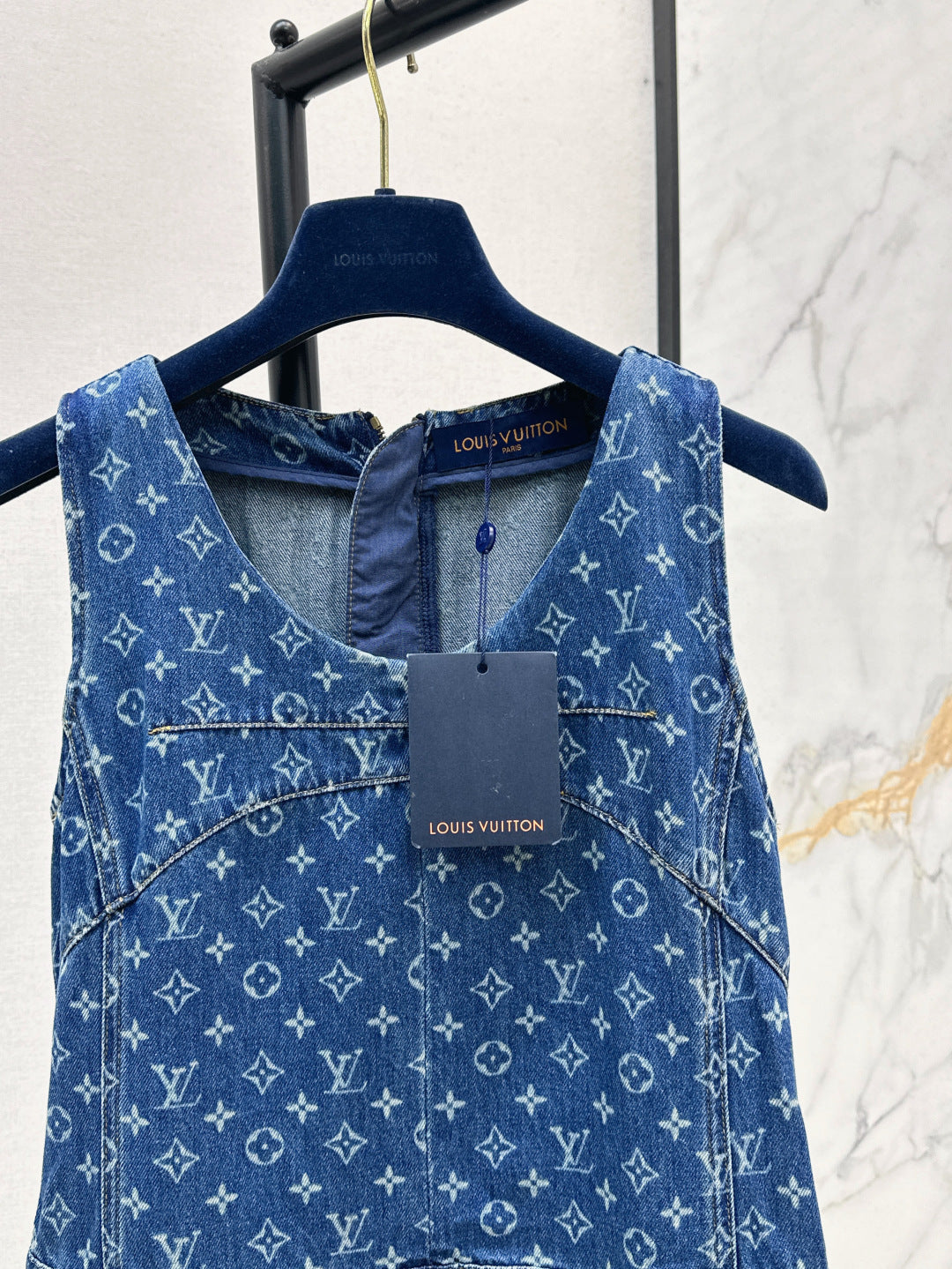 Loui* 25ss monogram denim dress