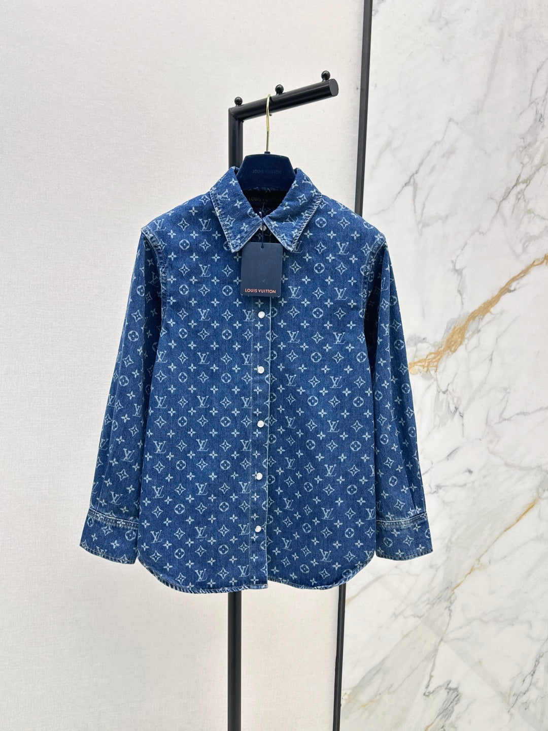 Loui* 25ss monogram denim shirt