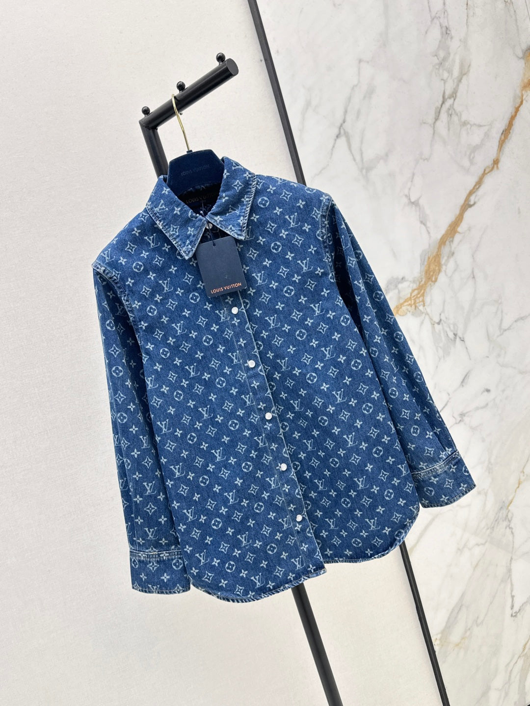 Loui* 25ss monogram denim shirt