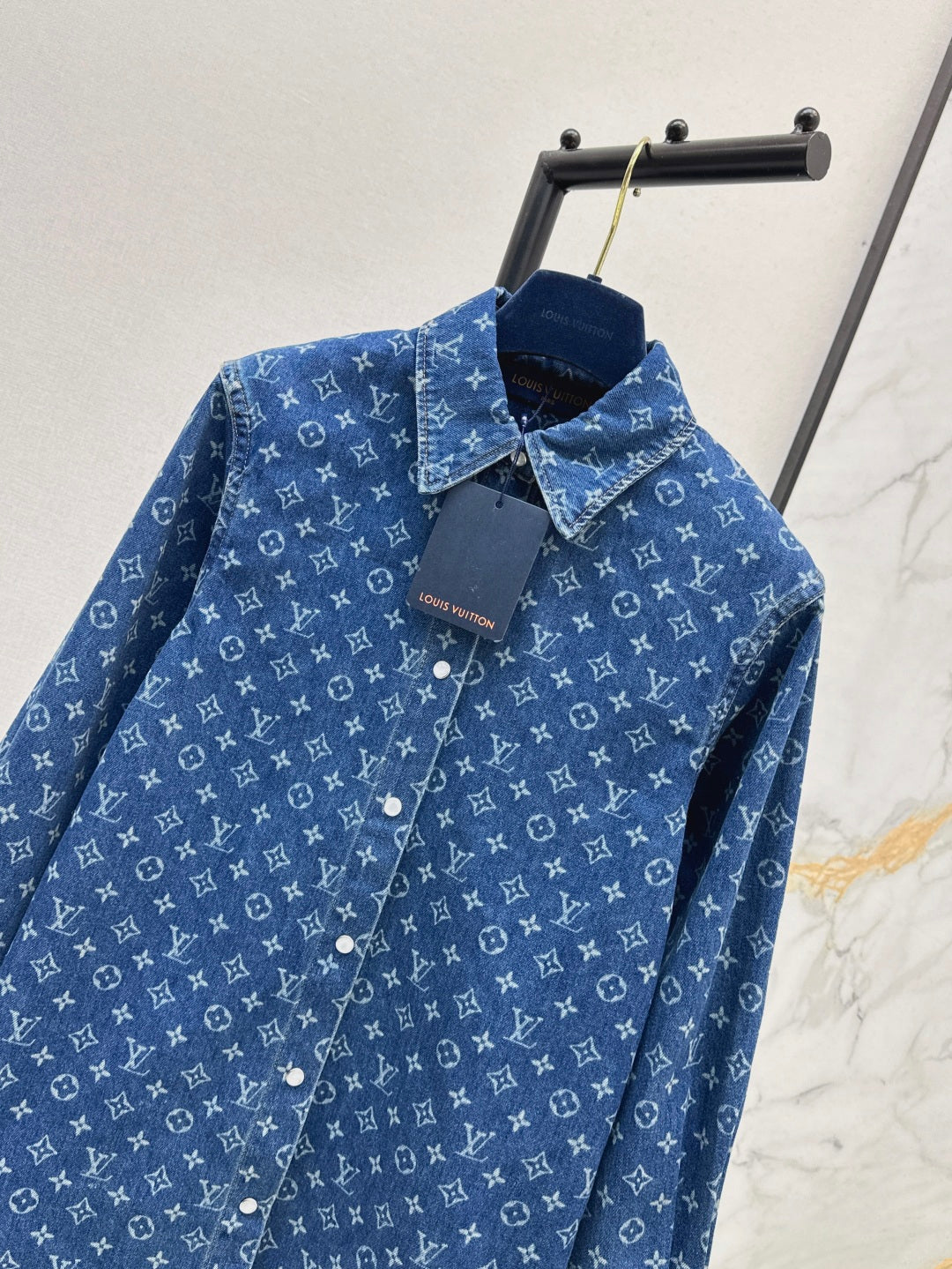 Loui* 25ss monogram denim shirt