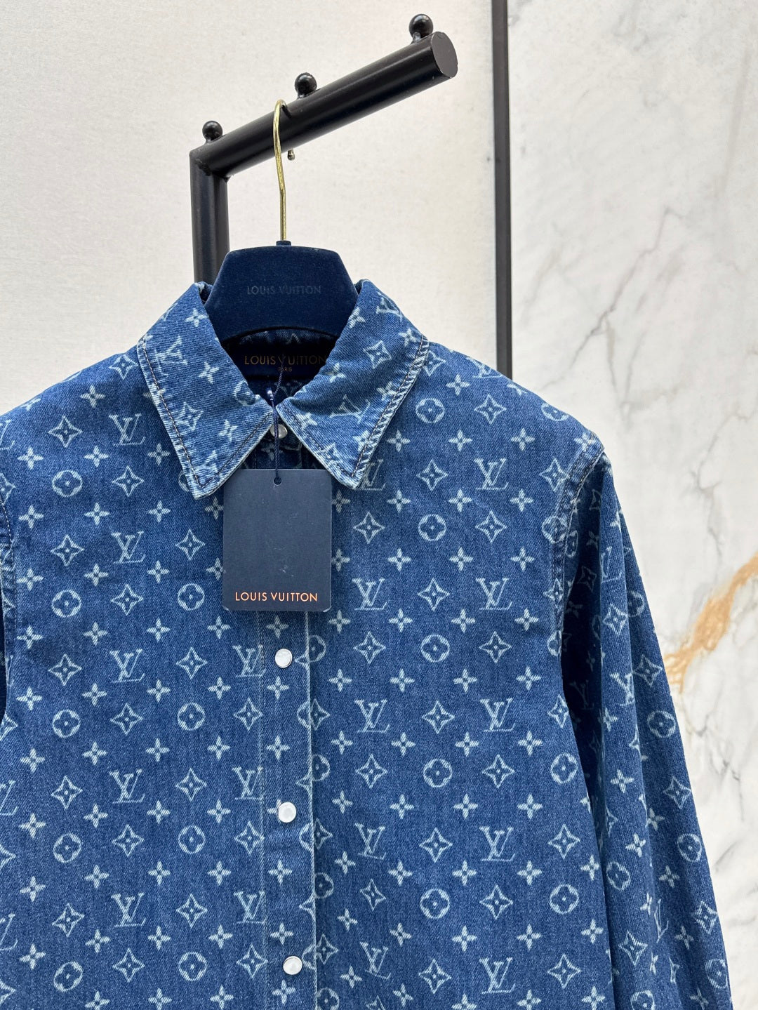 Loui* 25ss monogram denim shirt